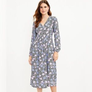 Loft Floral Dress Women’s Size 00